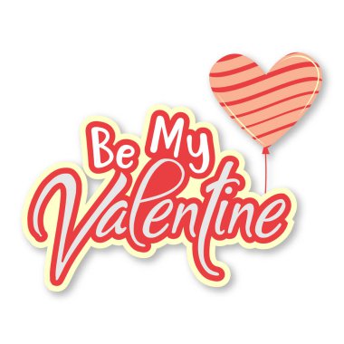 Sevgililer günü balon kalp vektör resim