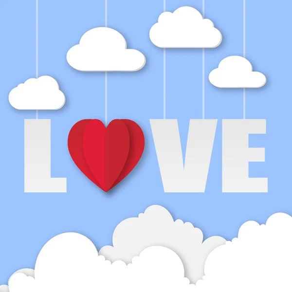 Valentine dag liefde in de lucht Vector Image — Stockvector