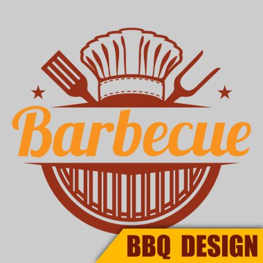 Barbekü Şef Barbekü vektör görüntü