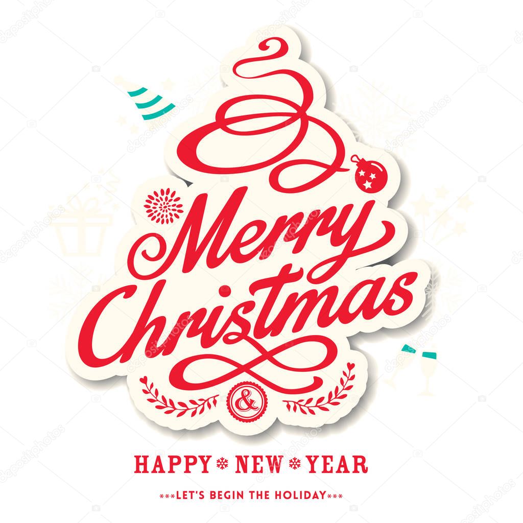 Christmas Logo New Year Vector Image