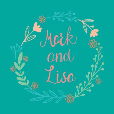 Düğün işareti ve Lisa vektör görüntü