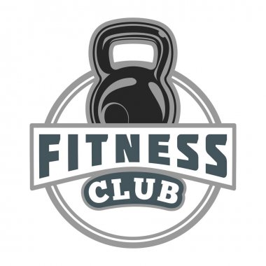 Fitness Club rozet vektör görüntü