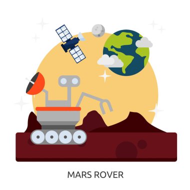 Uzay Mars Rover vektör görüntü