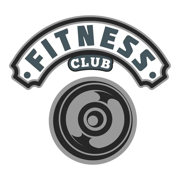Logo Insignia Del Club Fitness Vector Image — Vector de stock