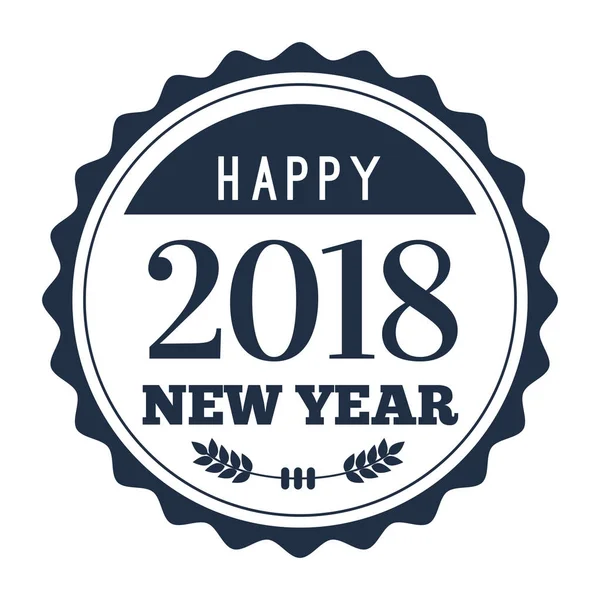 Yeni yıl 2018 daire vektör görüntü