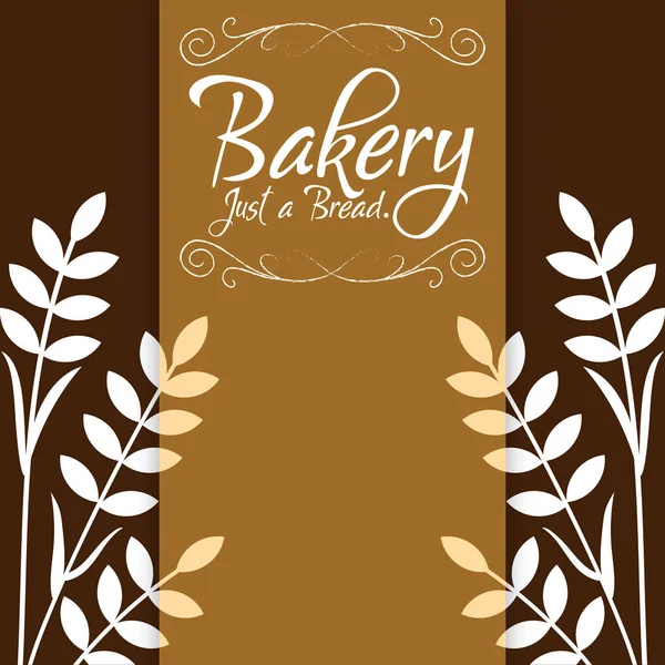 Пекарня Just a Bread Wheat Background Vector — стоковый вектор