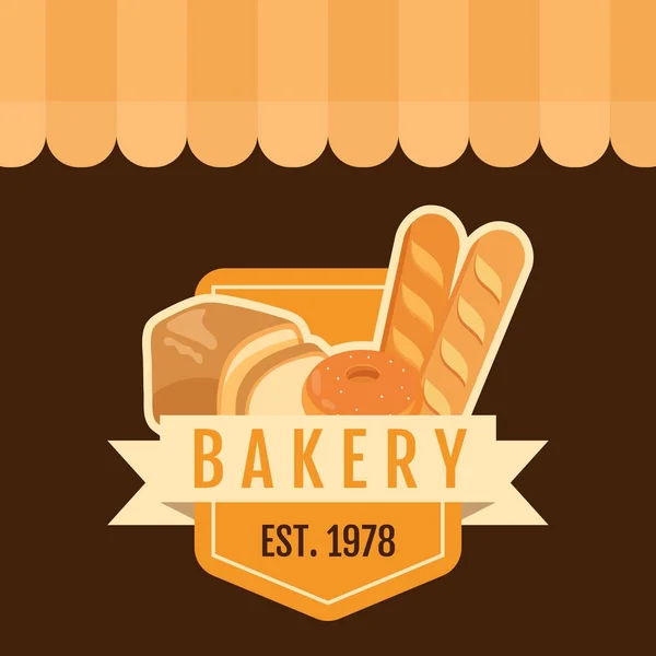 Пекарня Знак EST 1978 года — стоковый вектор