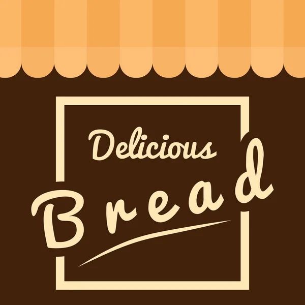 Квадратний смачний хліб фон Вектор — стоковий вектор