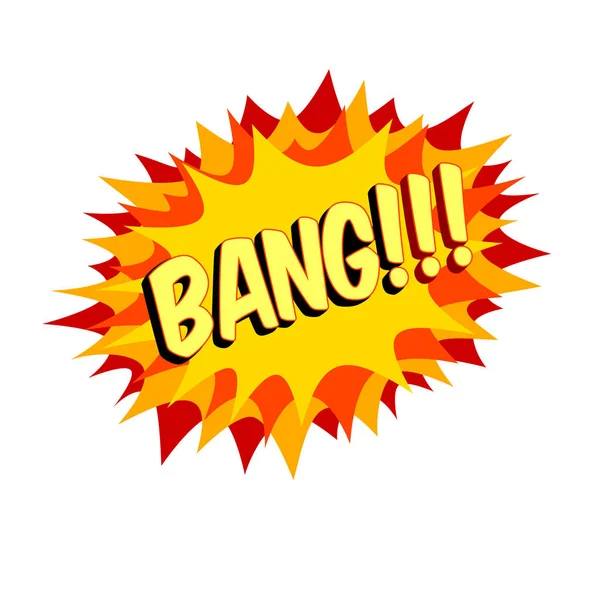 Word metin turuncu Bang vektör görüntü