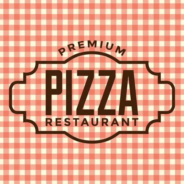 Premium Pizza Restaurant Logo Vector — Stock Vector