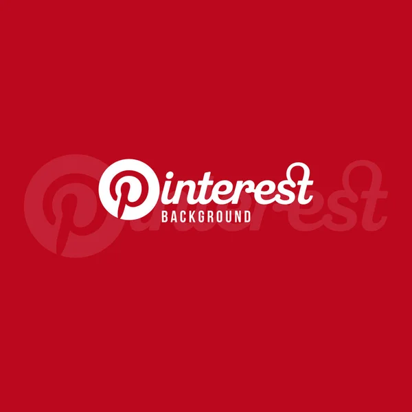 Immagine vettoriale di sfondo logo Pinterest — Vettoriale Stock