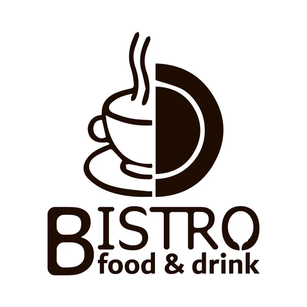 Coffee Bistro food & drink White Background — стоковый вектор