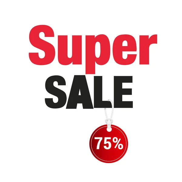 Banner Super Sale Vektorbild — Stockvektor