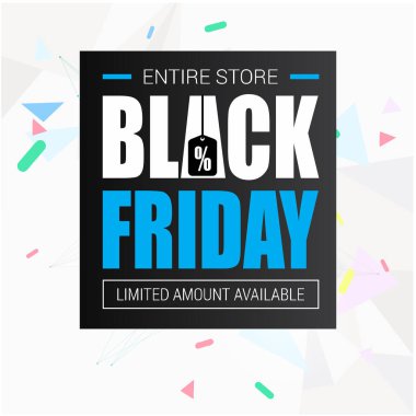 Afiş tüm mağaza Black Friday vektör görüntü