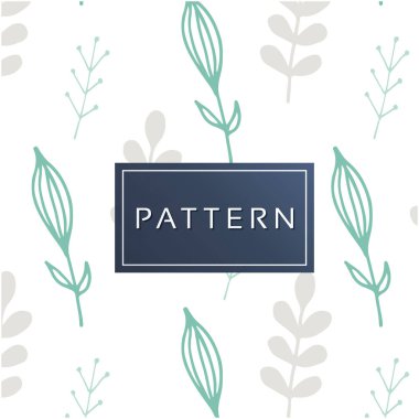 Çiçek çim beyaz arka plan vektör görüntü