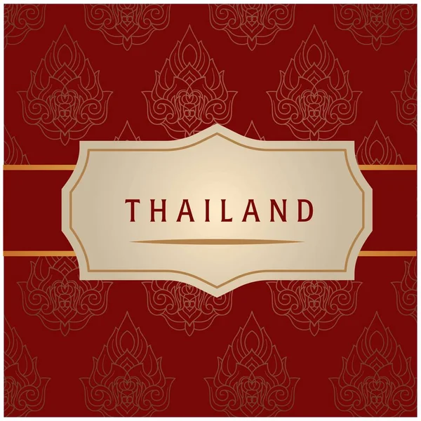 Векторное Изображение Белой Рамки Таиланда — стоковый вектор