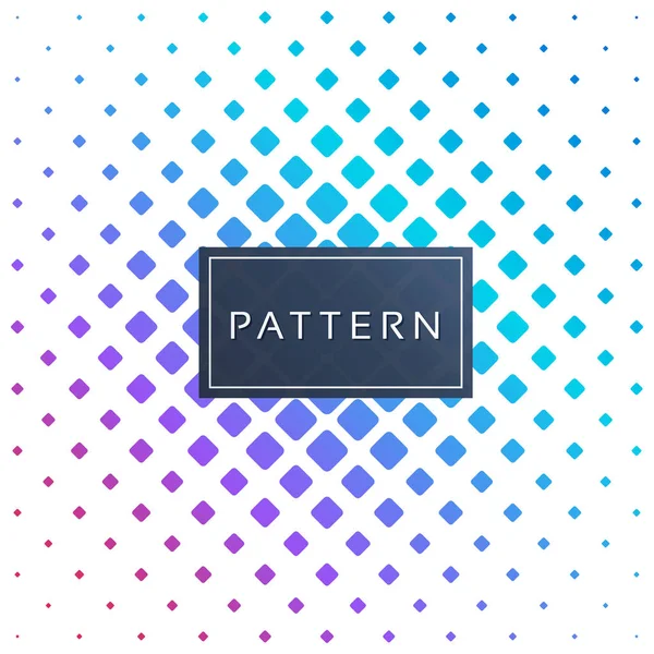 Abstracte Geometrische Blue Square Patroon Vector Image — Stockvector