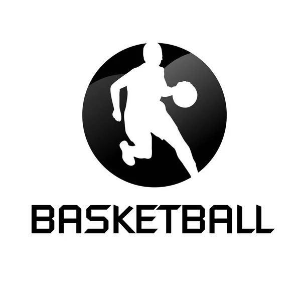 Sport Basketball Cercle Blanc Arrière Plan Vectoriel Image — Image vectorielle