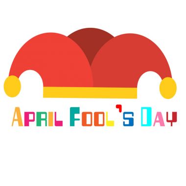 April Fools gün A Soytarı şapkası arka plan vektör görüntü