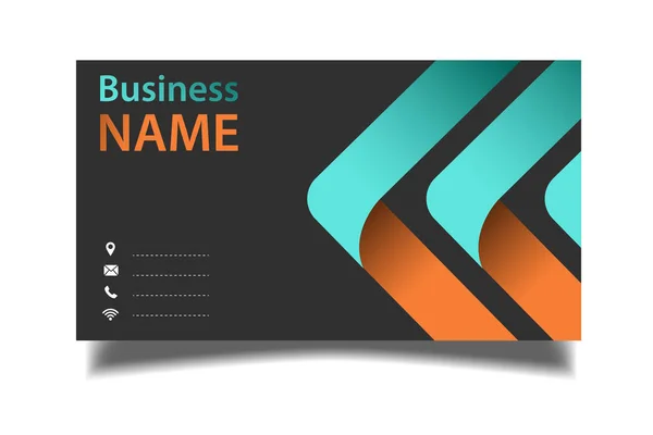 Business Card Modern Design Vector Image — Stock Vector