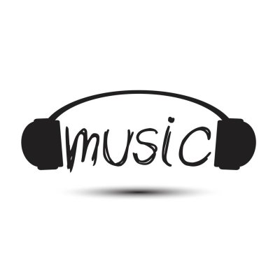 Müzik kulaklık arka plan vektör görüntü