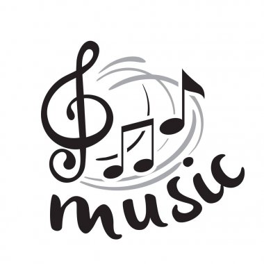 Müzik siyah müzik Not arka plan vektör görüntü