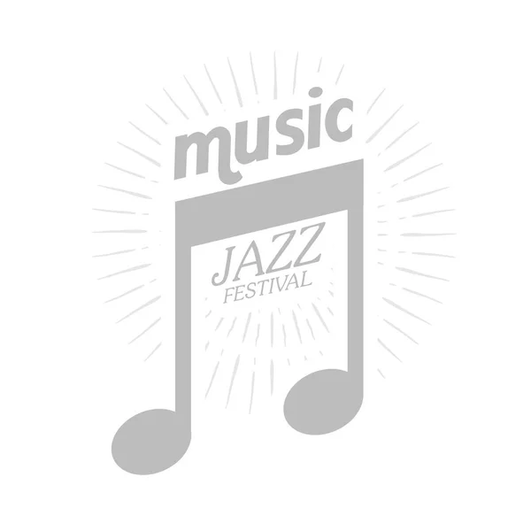 Zene Jazz Fesztivál Zenei Megjegyzés Háttér Vektor Kép — Stock Vector