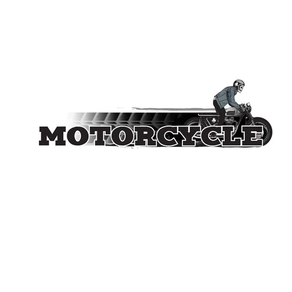 Векторное Изображение Мотоциклиста — стоковый вектор