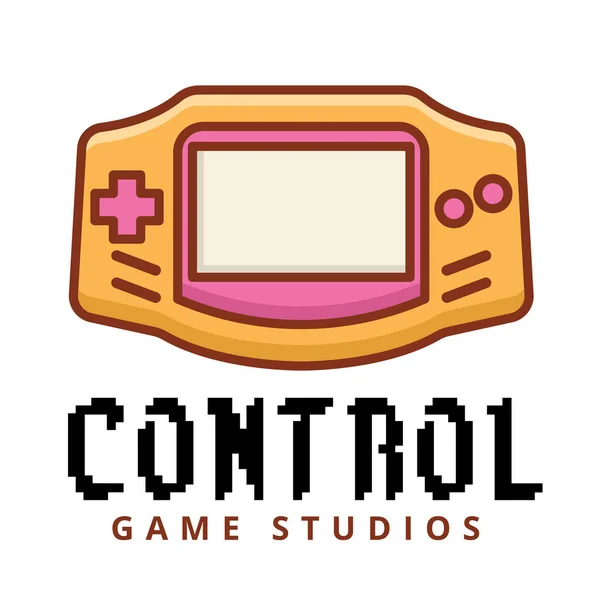 Controle Game Studios Game Boy Achtergrondafbeelding Vector — Stockvector