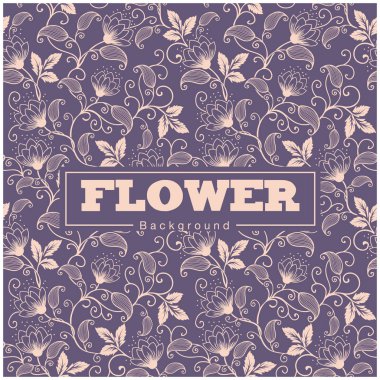 Pembe Tay çiçek mavi arka plan desen vektör resim tasarım