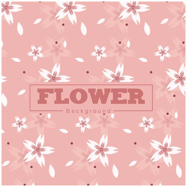 Blume Sakura Muster Rosa Hintergrund Vektor Bild — Stockvektor