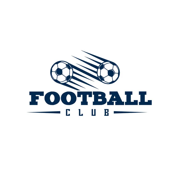Futbol kulübü iki topları arka plan uçan vektör görüntü