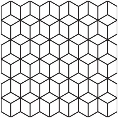 Soyut 3d geometrik Dikişsiz desen arka plan vektör görüntü