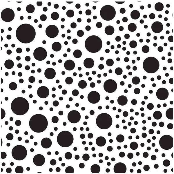Черные Точки Образец Круга Фон Векторное Изображение — стоковый вектор