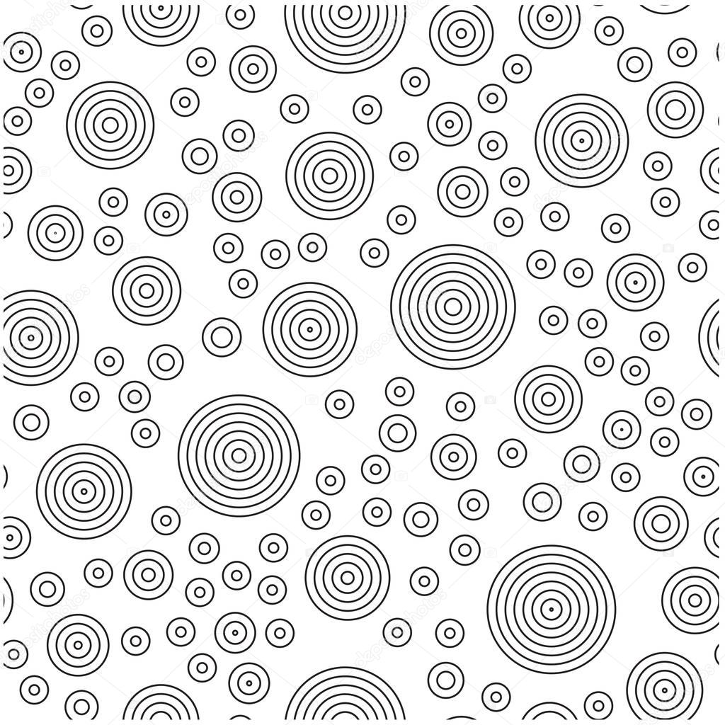Concentric Circle Pattern Background Vector Image