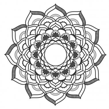 Tay antik Asya geleneksel sanat tasarlamak vektör görüntü