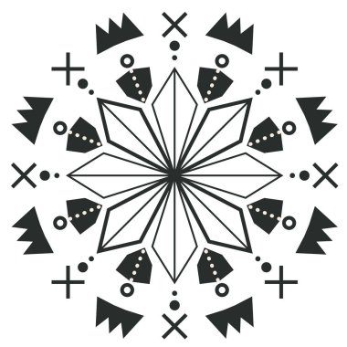 Vintage daire ok tasarım dövme vektör görüntü