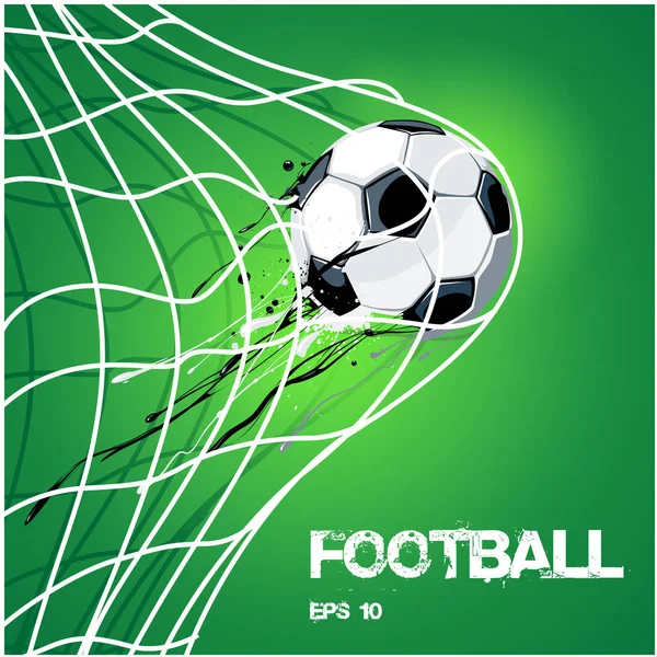 Futbol futbol topu net altın vektör görüntü