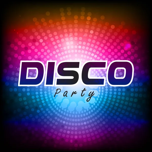 Disco Party Colorful Spot Light Circle Background Vector Image — Stock Vector