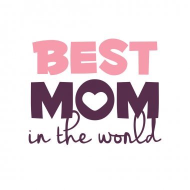 En iyi anne dünya beyaz arka plan vektör görüntü