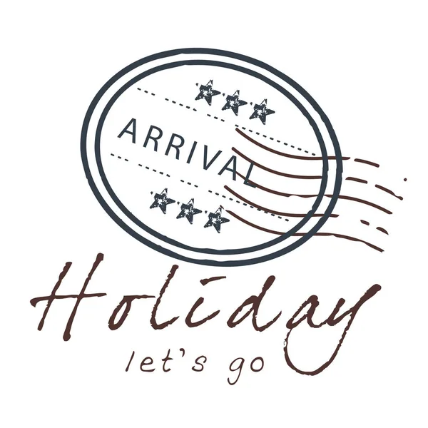 Holiday Let Arrival Background Vector Image — стоковый вектор