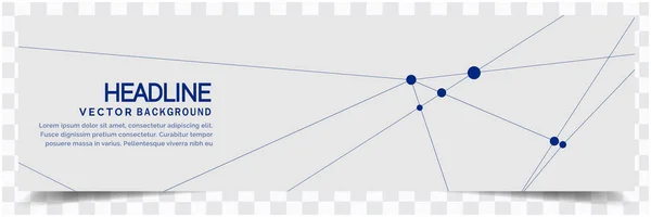 Современное Серое Изображение Заголовка Сети — стоковый вектор