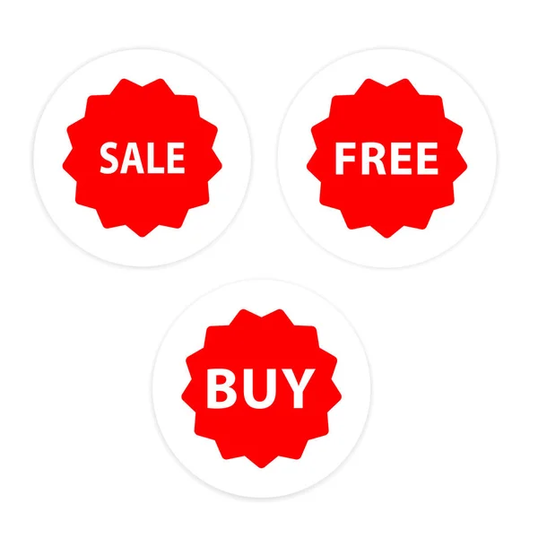 Venta Gratis Comprar Icono Red Circle Frame Fondo Vector Imagen — Vector de stock