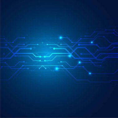 Tasarlamak teknoloji veri mavi arka plan vektör görüntü iletişim illüstrasyon