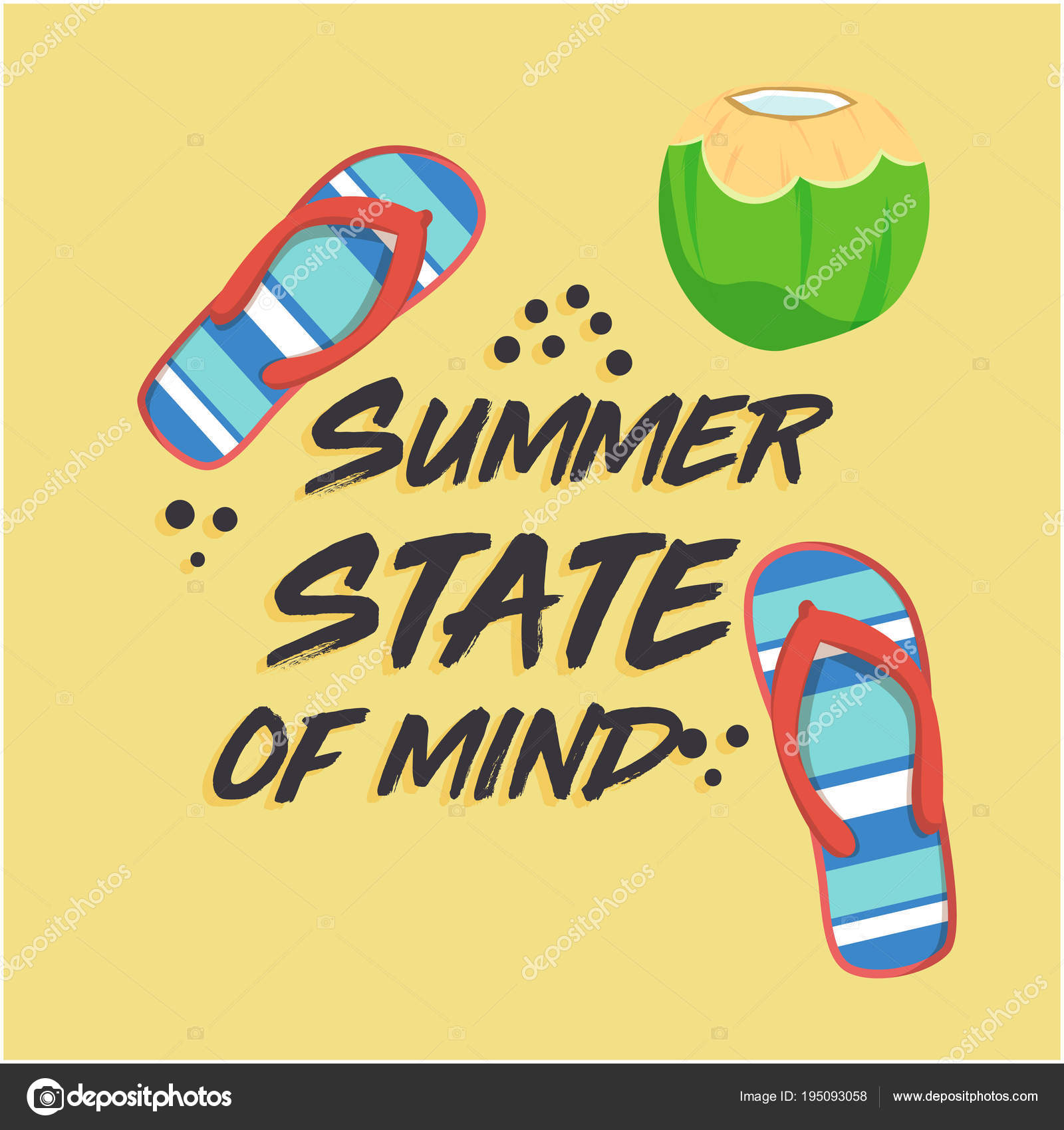 Vektorgrafiken Summer Is A State Of Mind Vektorbilder Summer Is A State Of Mind Depositphotos