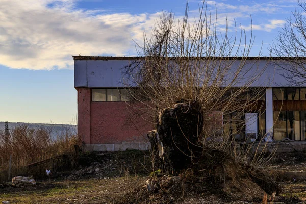 Vesnice Kunino Bulharsko 2020 Pohledy Stonzednářskou Střední Školu Absolventské Kamenictví — Stock fotografie