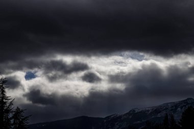 Frowny grey clouds over Sofia