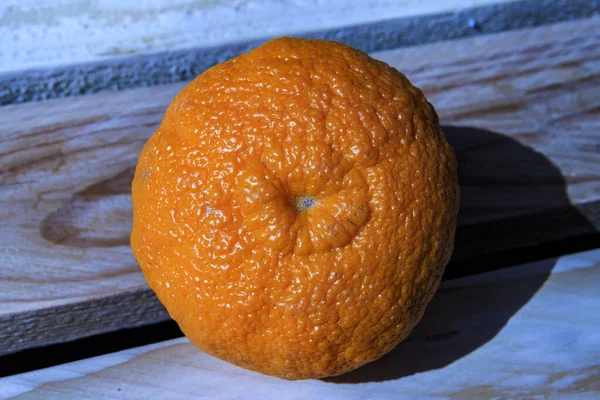 Gros Plan Une Orange — Photo