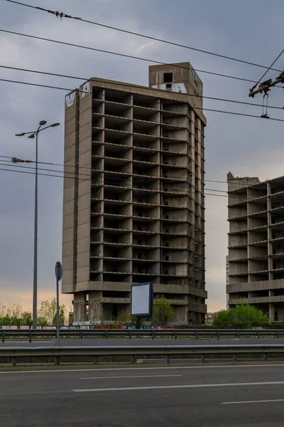 Sofia Sofia Bulgaria 2020 Demolition Rodina English Motherland Building — Stock Photo, Image