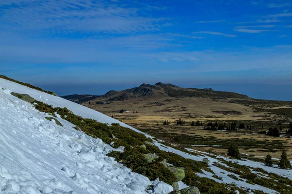 Percorso Tracciamento Cherni Vrah Cima Nera Vitosha Montagna Bulgaria — Foto Stock